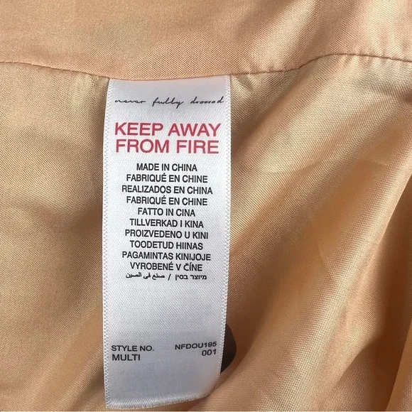 Never Fully Dressed Size 10 Patchwork Long Trench Coat Statement Jacket - Picture 5 of 7